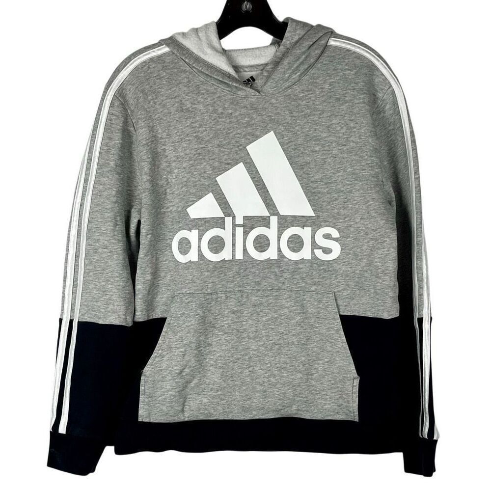 Adidas Youth Boys' Fleece Colorblock Hoodie Large 14-16